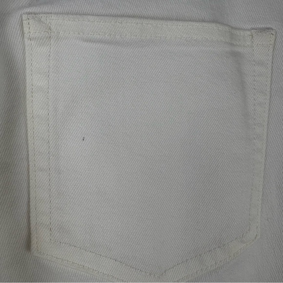 Everlane White Cropped Jeans Raw Hem Size 28 - Picture 6 of 7